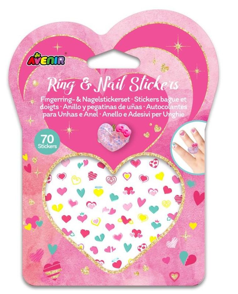Avenir, naklejki na paznokcie z pierścionkiem