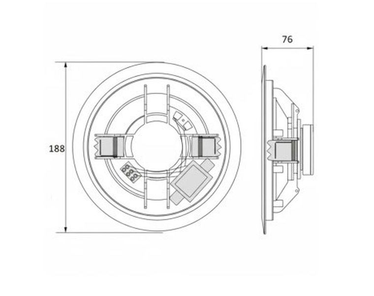 Avtek, głośnik sufitowy, CS 606