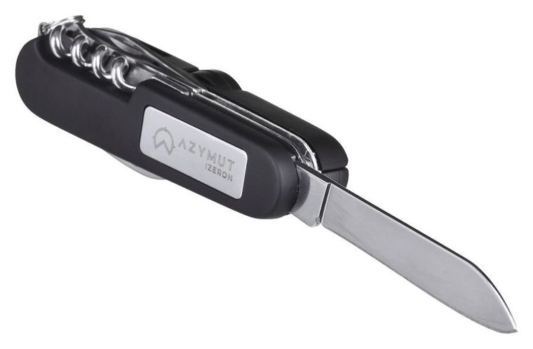 Azymut, Izeron, scyzoryk, 13 narzędzi + kabura, 90 mm, czarny, HK20017-8BL