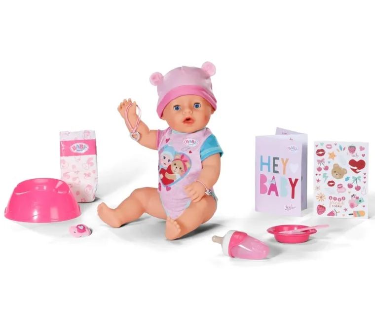 Baby Born, Emma, interaktywna lalka bobas, 43 cm