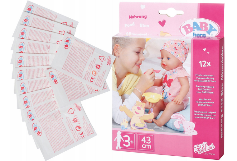 Baby Born, jedzenie dla lalki, 12 szt.