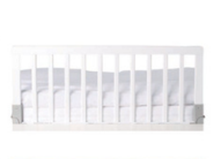 Baby Dan, barierka ochronna łóżka, drewniana, biała