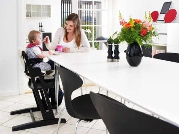 Baby Dan, DanChair, krzesełko do karmienia, czarne