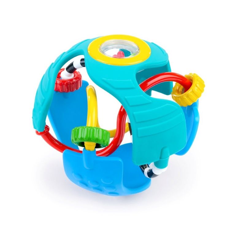 Baby Einstein, Rattle & Sense, piłka sensoryczna z gryzakiem