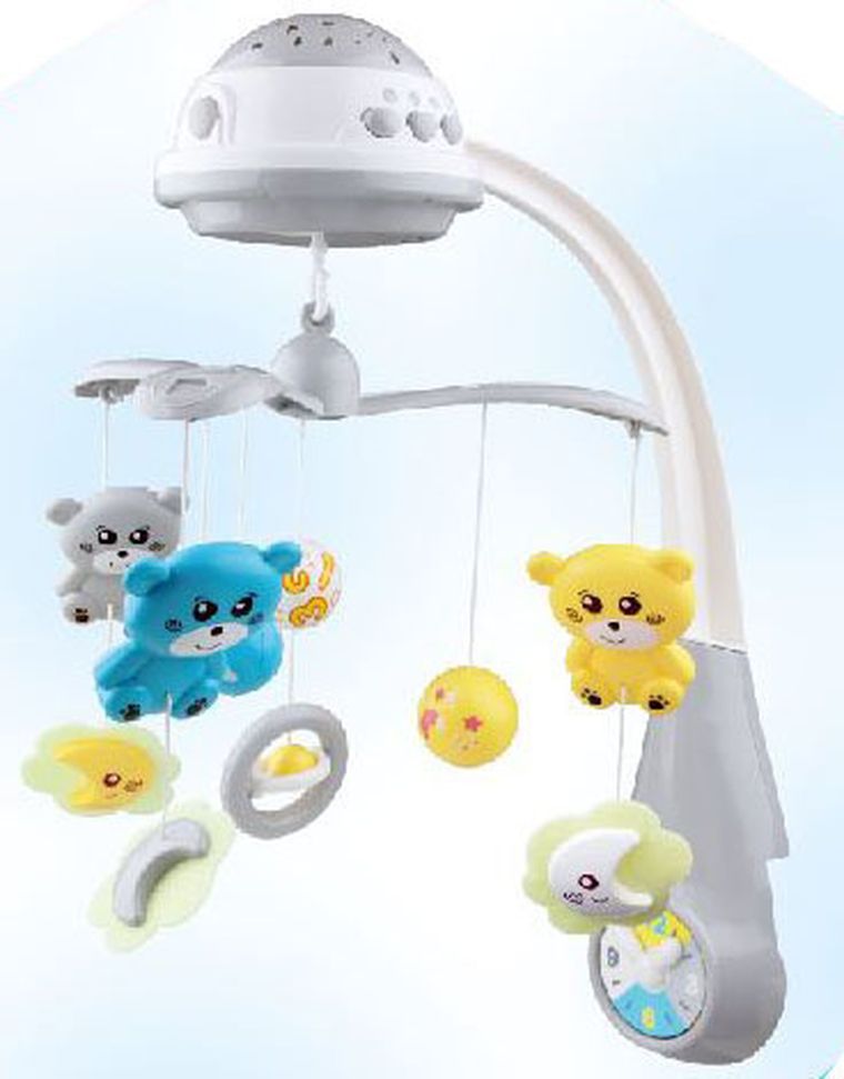 Baby Mix, karuzela z projektorem, szara