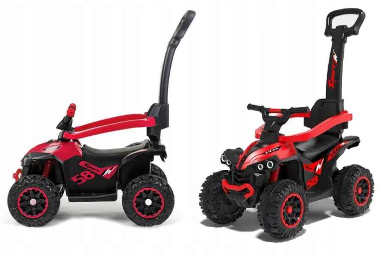 Baby Mix, mega jeździk z rączką, czerwony