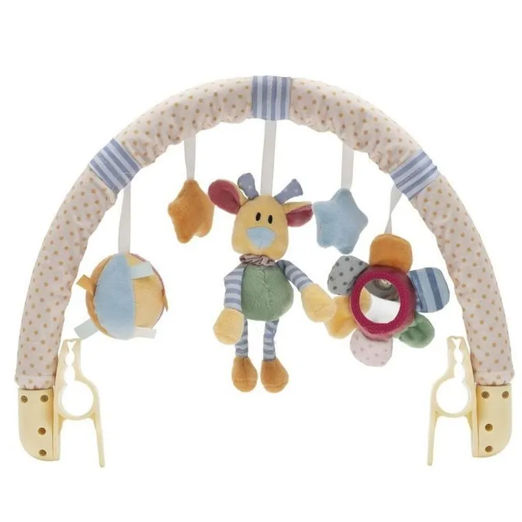 Baby Mix, Miś, kwiatek i gwiazdki, zawieszka do wózka