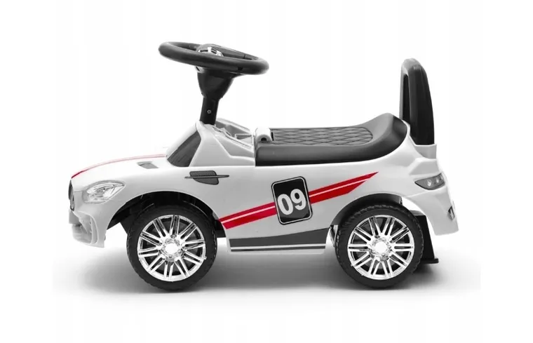 Baby Mix, Racer, jeździk z dźwiękiem, biały