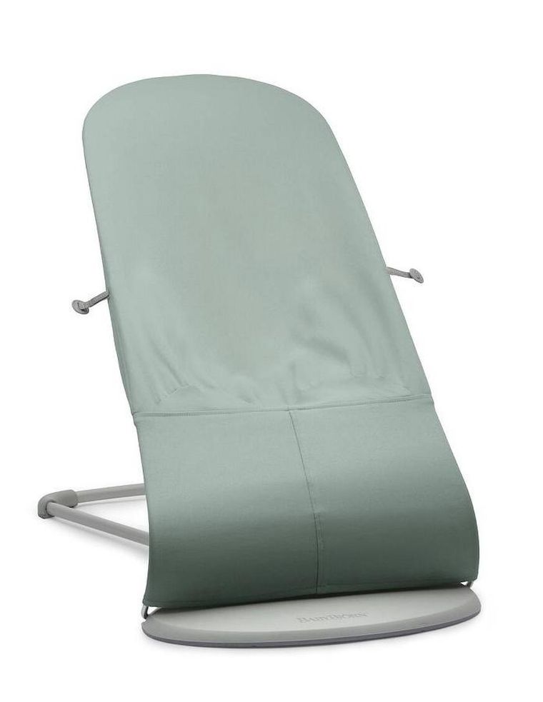 BabyBjörn, Balance Soft Woven/Jersey, leżaczek, jasnoszałwiowy-szary