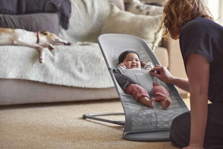 BabyBjörn, Bliss Mesh, leżaczek, szary