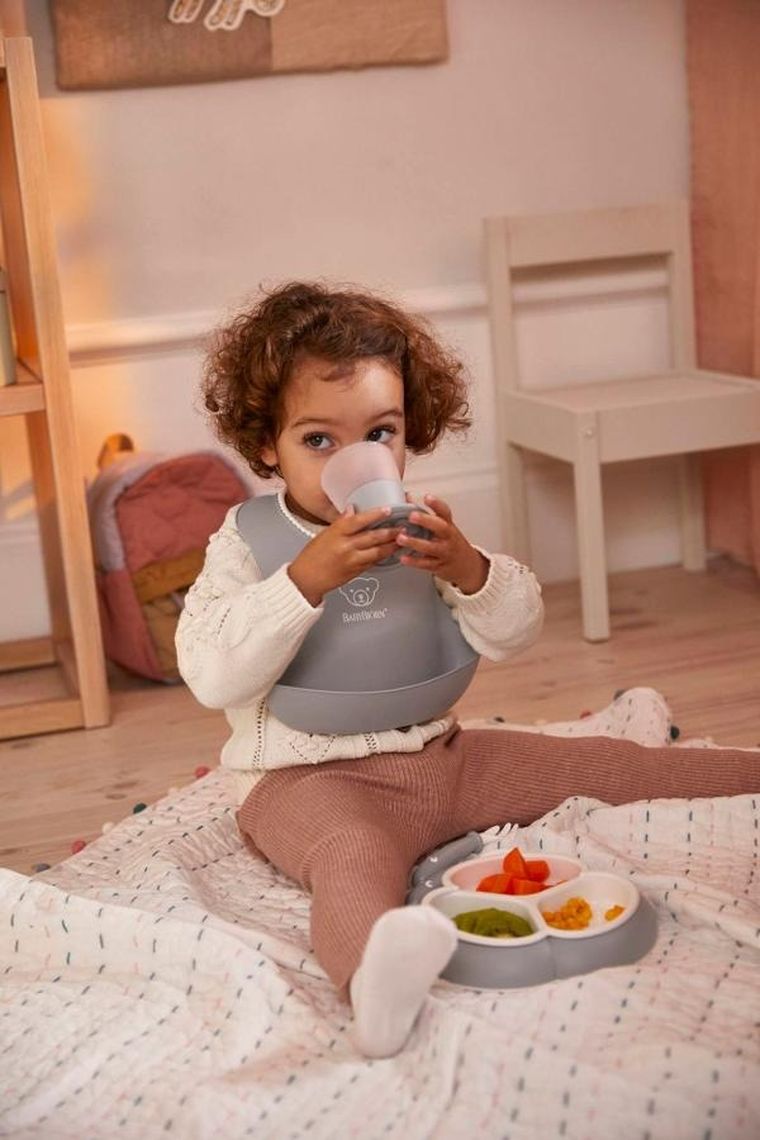 BabyBjörn, Dinnerware, zestaw obiadowy, Grey, 8 szt.