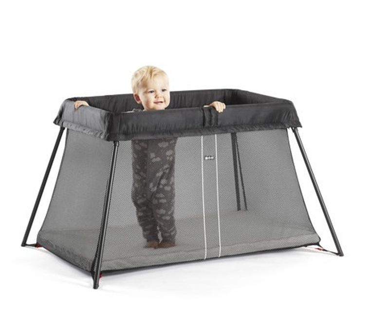 BabyBjörn, Light, łóżeczko turystyczne, czarne