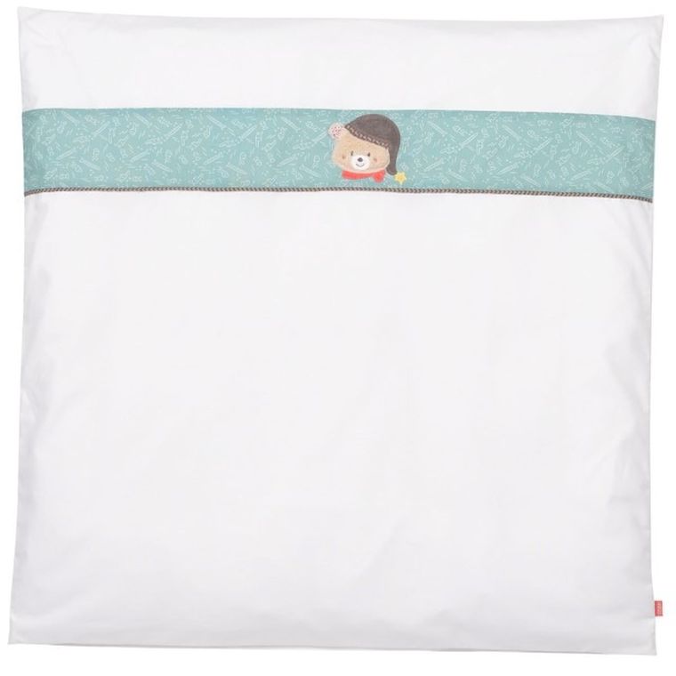 BabyFehn, Bruno, 2-częściowy komplet pościeli ozdobnej, Miś Bruno, 80-80 cm