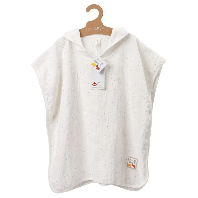 BabyFehn, Natura, Zebra, ponczo kąpielowe z kapturem, 55-110 cm