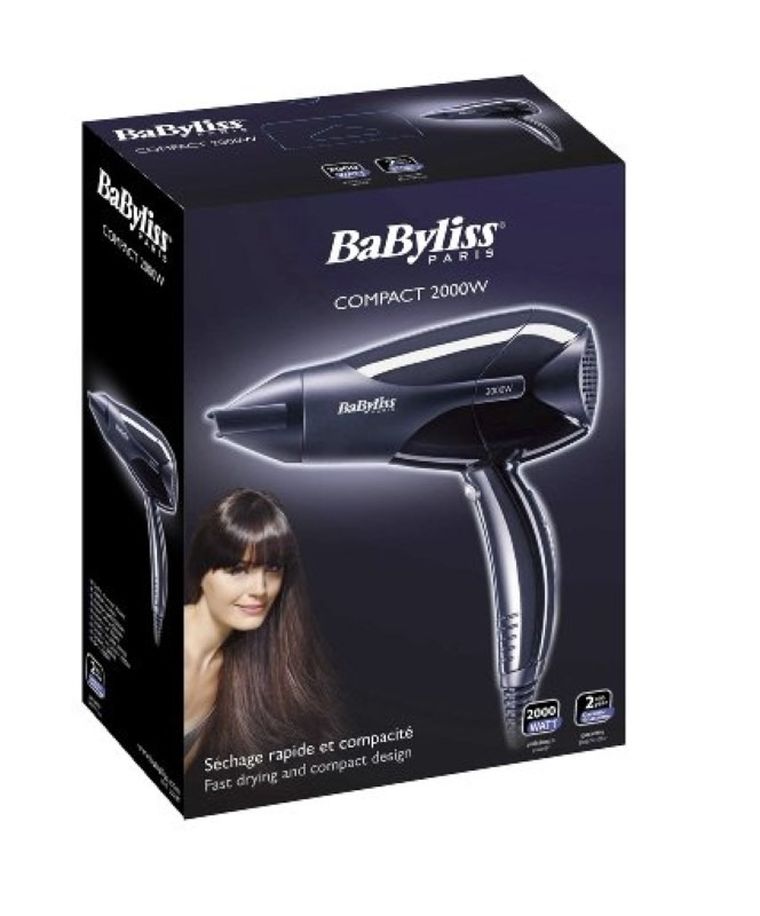 Babyliss, suszarka do włosów, D212E, 2000 W, granatowy