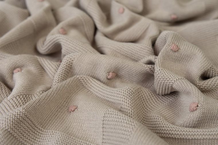 BabyMatex, Accent, koc bambusowy, beżowy, 80-100 cm