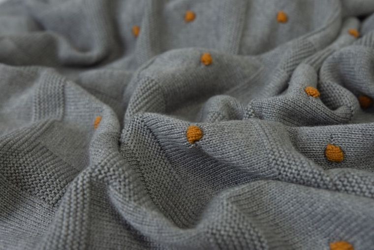 BabyMatex, Accent, koc bambusowy, ciemnoszary, 80-100 cm