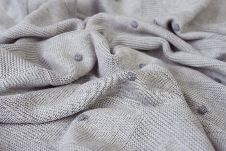 BabyMatex, Accent, koc bambusowy, szary, 80-100 cm