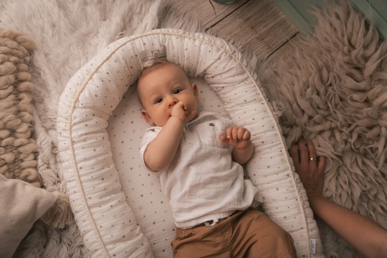 BabyMatex, gniazdo niemowlęce, kwiatki, 55-80 cm