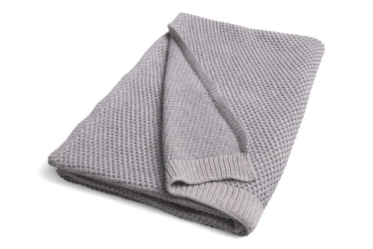 Babymatex, Mini Rattle, kocyk bawełniany, szary, 80-100 cm