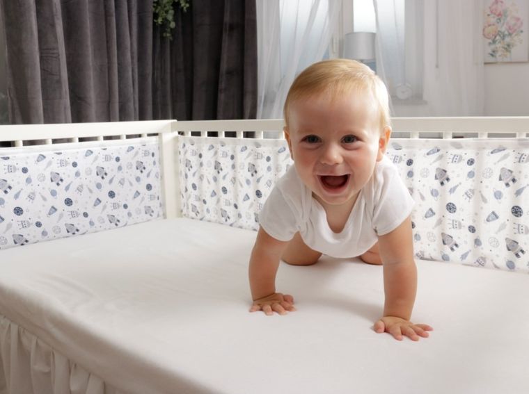 BabyMatex, ochraniacz do łóżeczka, gwiazdki, 360 cm
