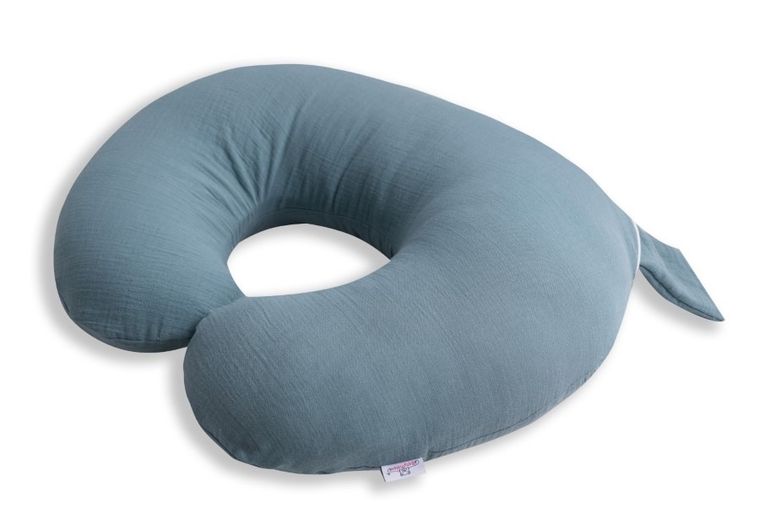 BabyMatex, poduszka do karmienia pozycjonująca, MiniRelax, niebieska, 150 cm