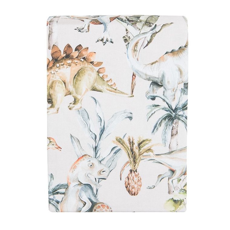 BabyMatex, prześcieradło bawełniane do gondoli/kosza Mojżesza, dinozaury, 75-35 cm