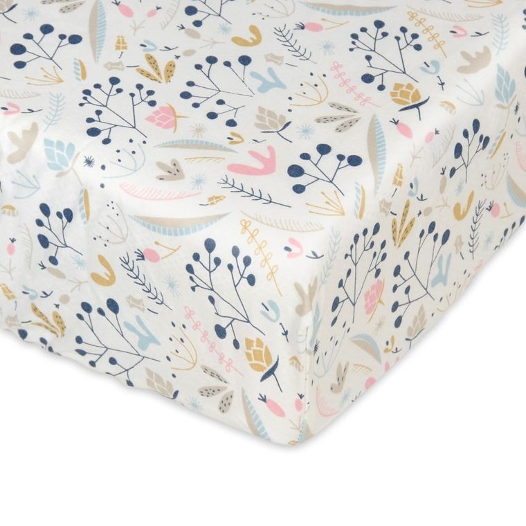 BabyMatex, prześcieradło jersey z gumą, kwiaty 60-120 cm