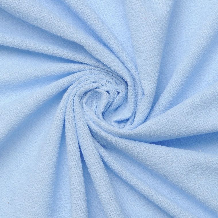 BabyMatex, prześcieradło z gumką, frotte, jasnoniebieskie, 70-140 cm