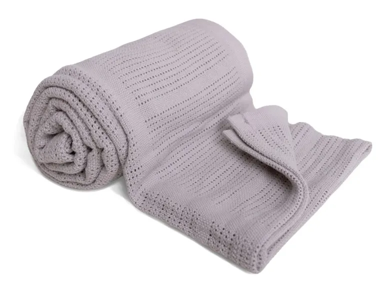 Babymatex, Sisi, kocyk bawełniany, szary, 75-100 cm