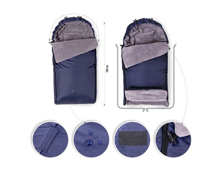 BabyMatex, śpiworek, Mars Footmuff, niebieski