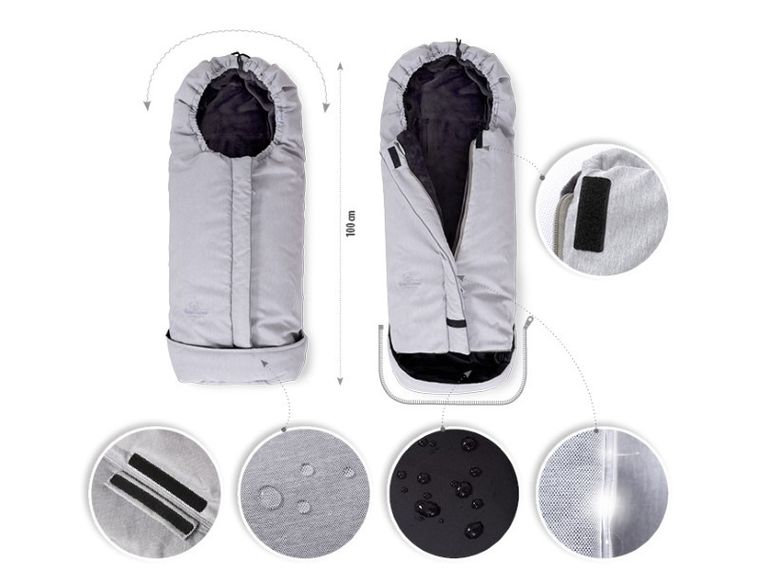 BabyMatex, śpiworek zimowy do wózka, Triton, granatowy