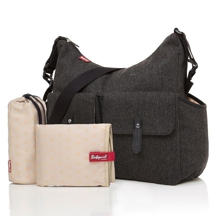Babymel, Frankie, torba dla mamy, Tweed