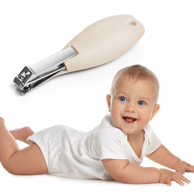 BabyOno, cążki do paznokci dla dzieci i niemowląt, beżowe