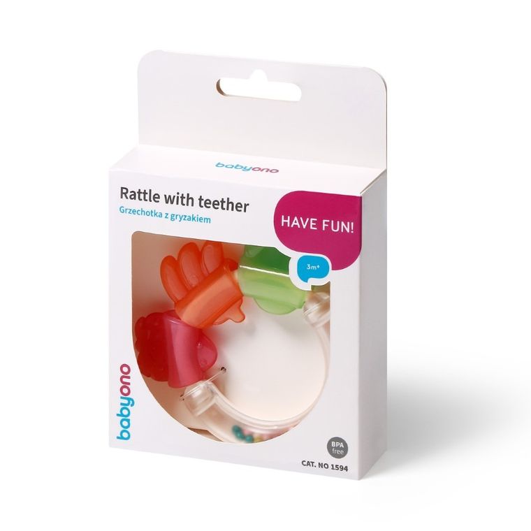 BabyOno, grzechotka z gryzakiem