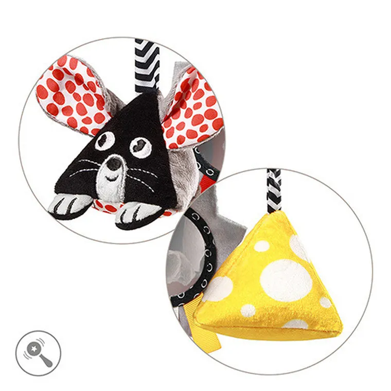 BabyOno, kontrastowa karuzela, zawieszka sensoryczna, Mouse