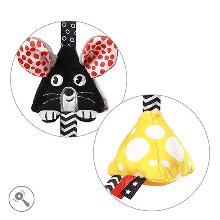 BabyOno, kontrastowa zawieszka sensoryczna, Mouse