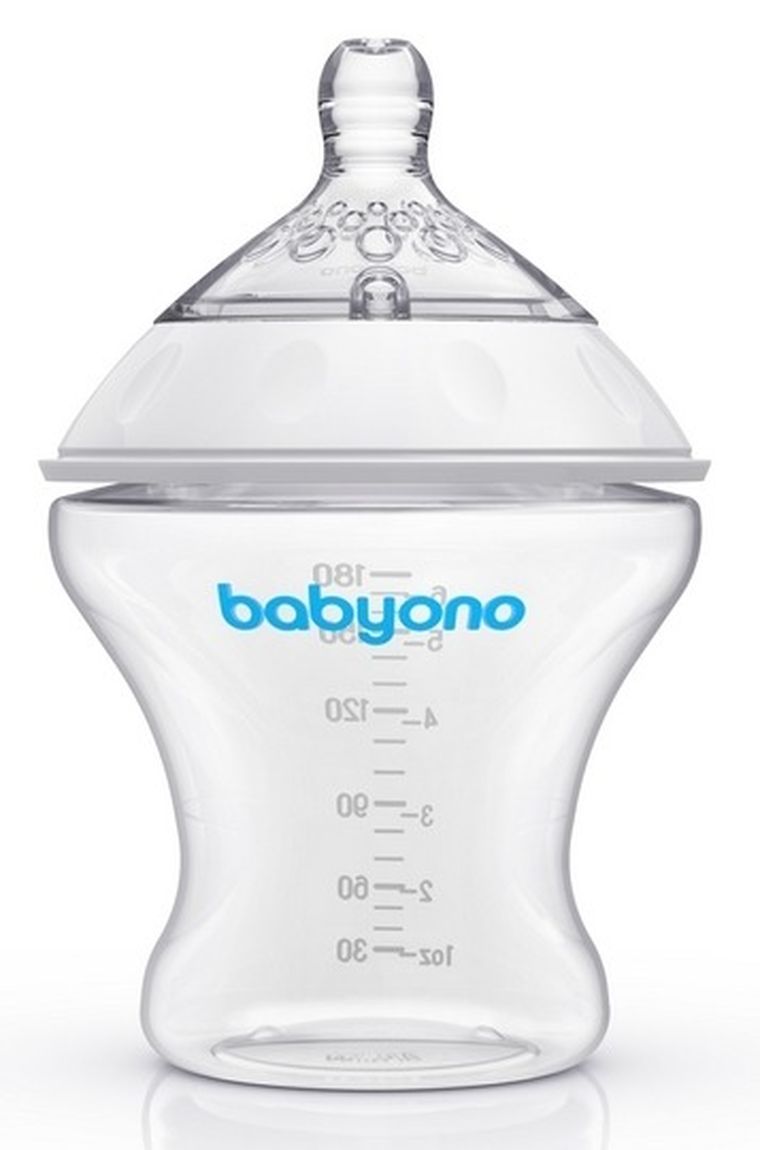 BabyOno, Natural Nursing, butelka do karmienia, 180 ml