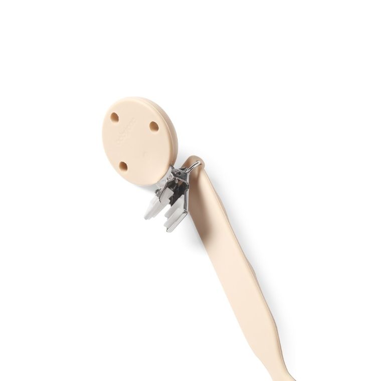 BabyOno, silikonowa zawieszka do smoczka, beżowa