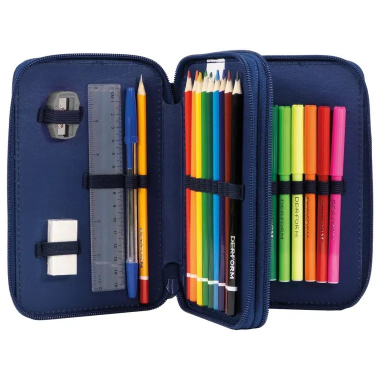 BackUp, piórnik rozkładany, podwójny, z wyposażeniem, Wróżki