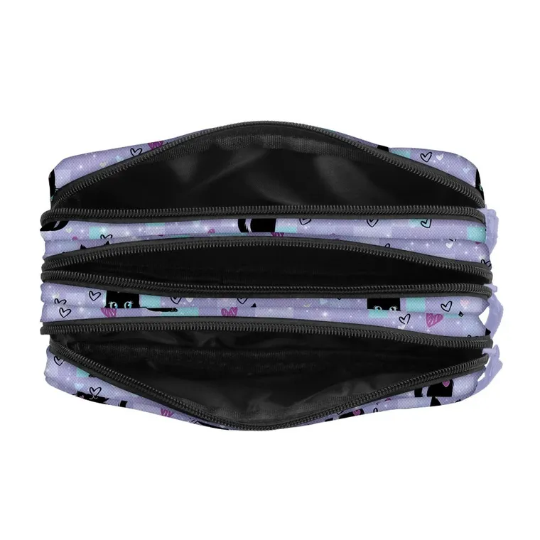 BackUp, piórnik saszetka, 3-komorowy, Magic Cats