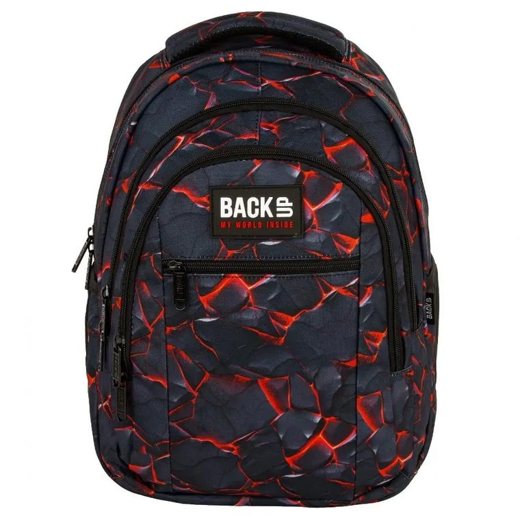 BackUp, plecak szkolny, 3-komorowy, Blaze