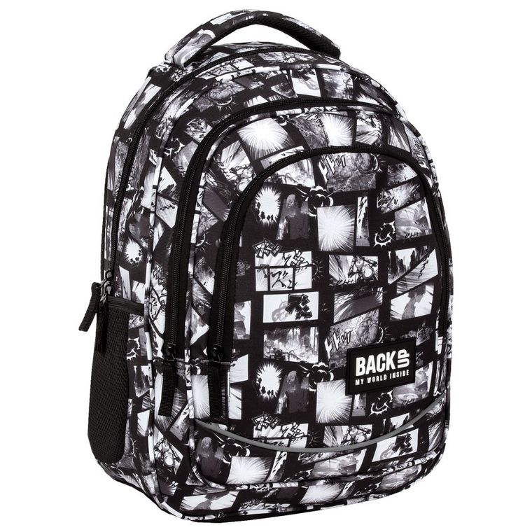 BackUp, plecak szkolny, 3-komorowy, Manga Komiks