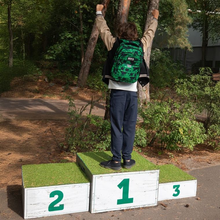 BackUp, plecak szkolny, 3-komorowy, Slinker