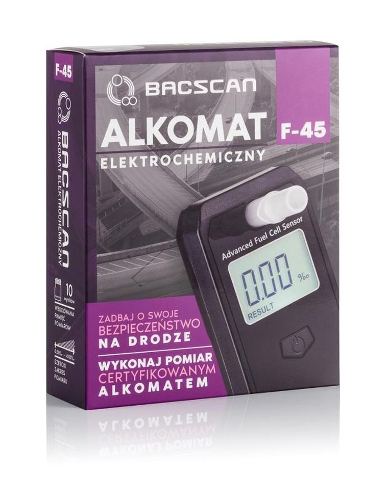 Bacscan, alkomat elektrochemiczny, F-45