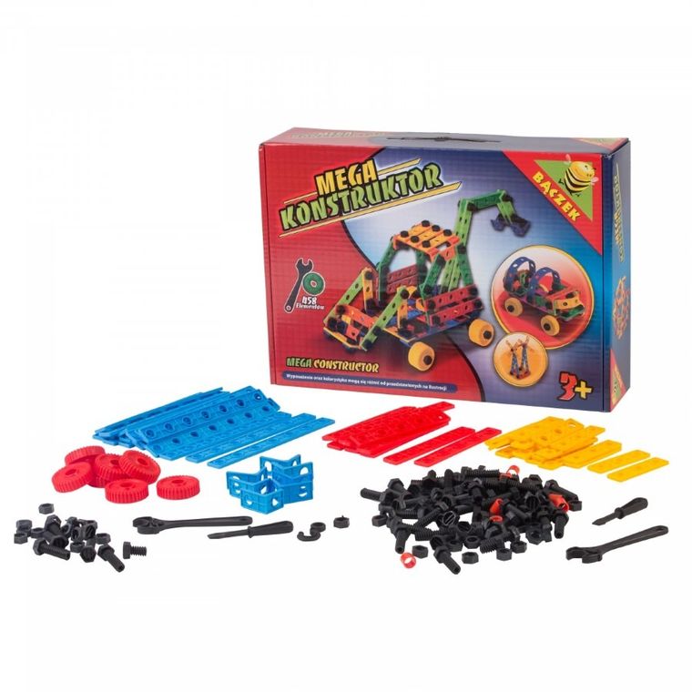 Bączek, mega konstruktor, klocki, 458 elementów