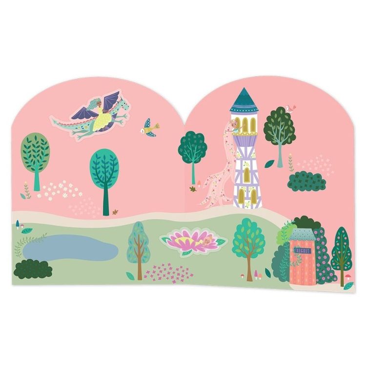 Bajkowy Świat. Zestaw naklejek wielokrotnego użytku