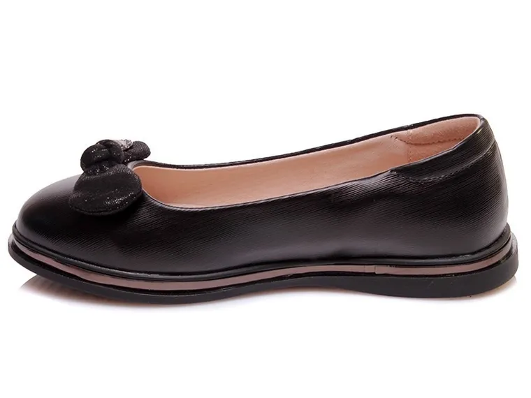 Baleriny dziewczęce, czarne, Weestep