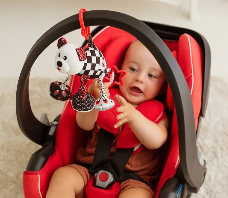 Balibazoo, Miś Jacuś, zawieszka z wibracją, kontrastowa