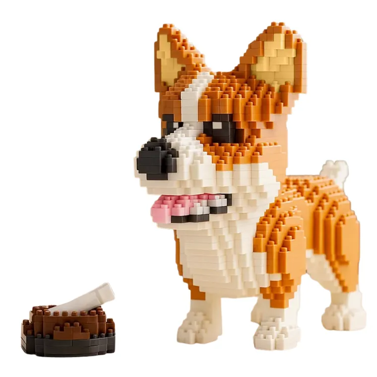 Balody, Pies Corgi, klocki konstrukcyjne, 1380 elementów